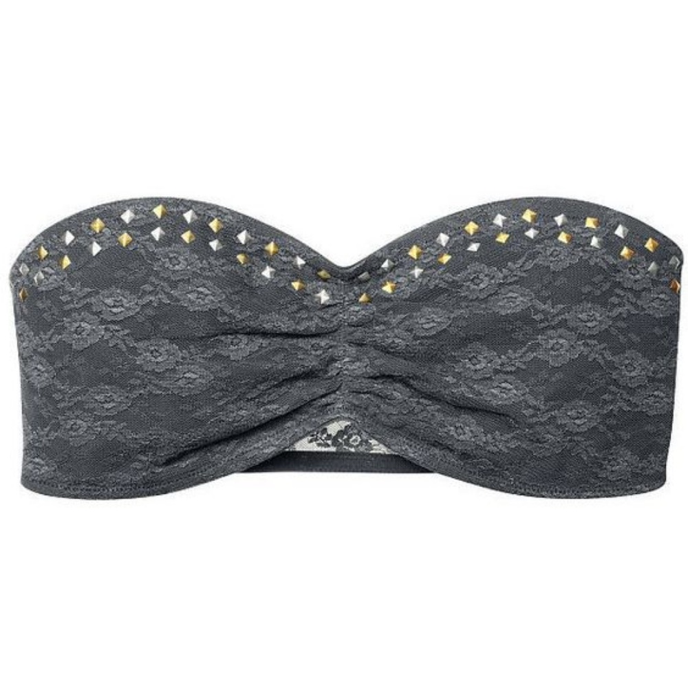 Victoria's Secret PINK Studded Lace Bandeau S NIP